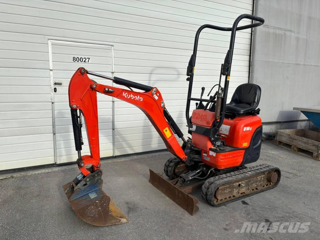 Kubota U 10-3 Miniekskavaatorid < 7 t