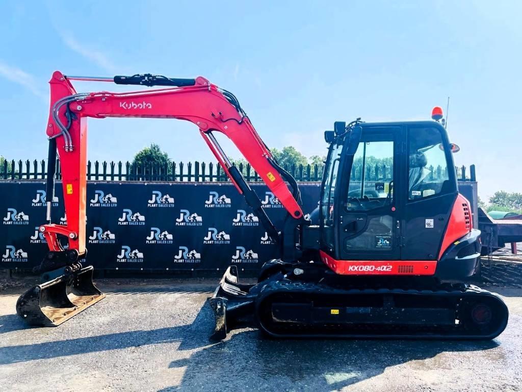 Kubota KX 080-4 Väikeekskavaatorid 7t-12t