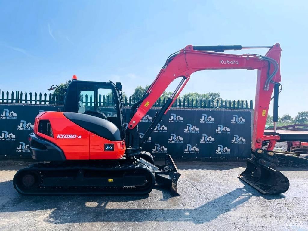Kubota KX 080-4 Väikeekskavaatorid 7t-12t