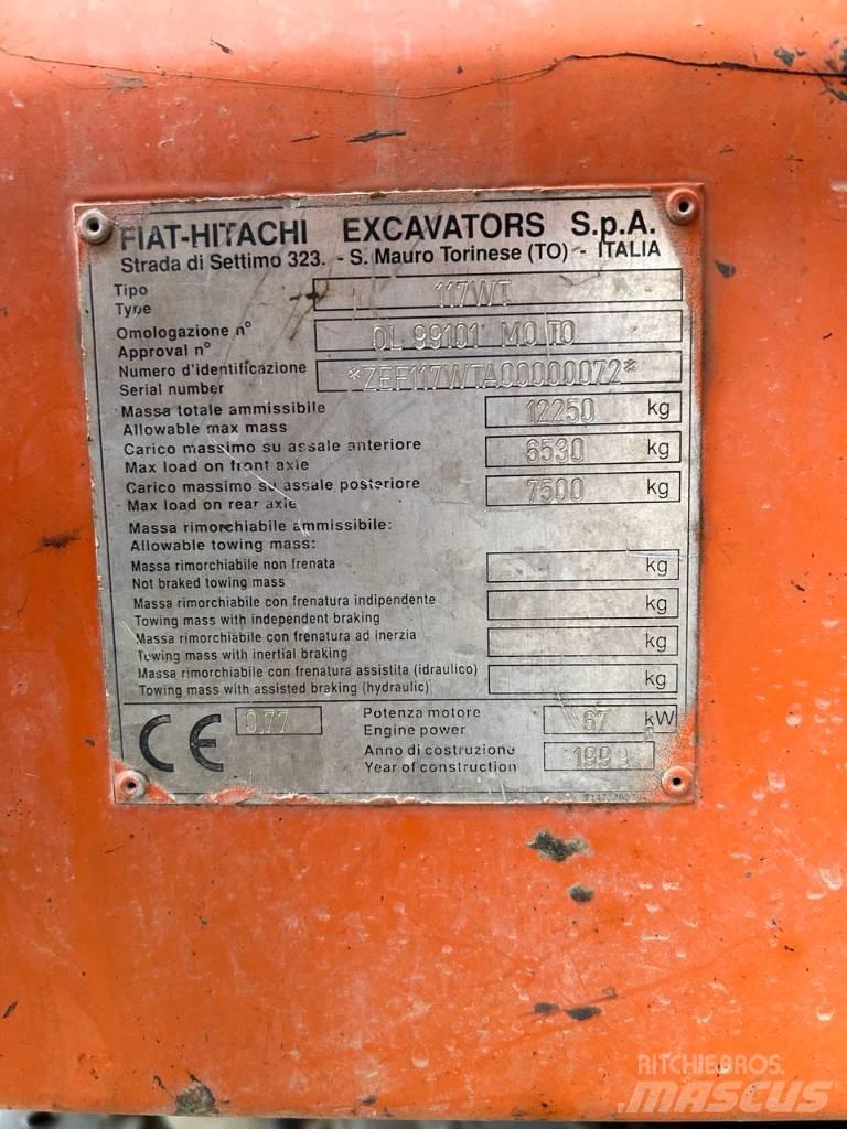 Fiat-Hitachi fh 120 Ratasekskavaatorid