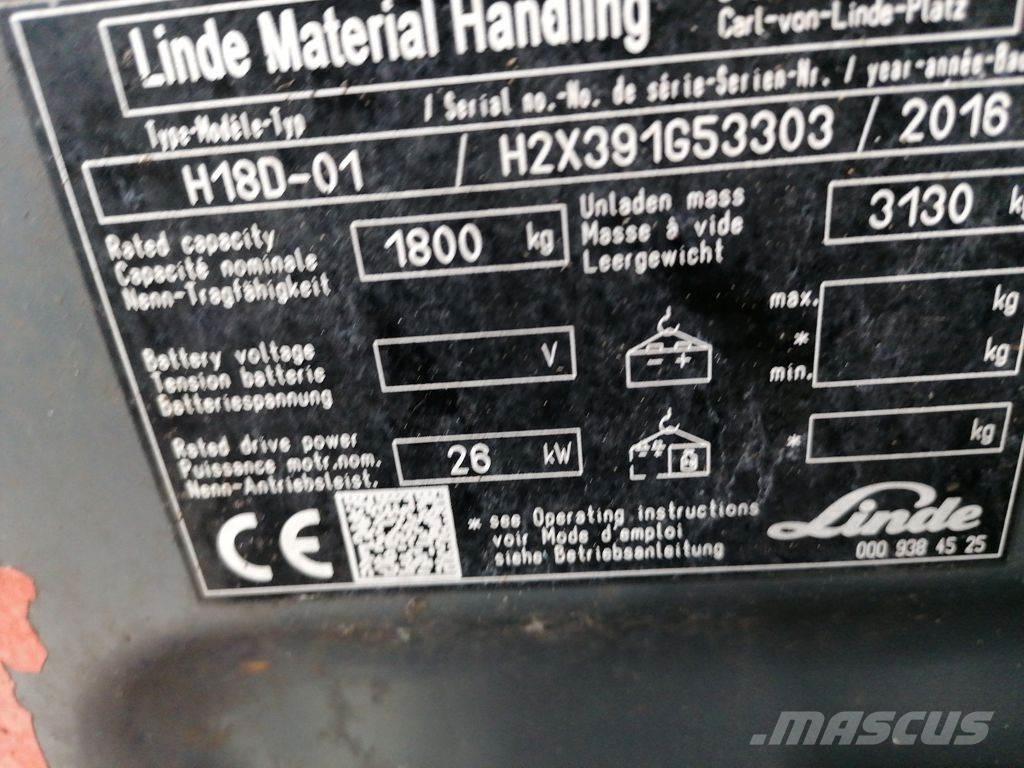 Linde H18D-02 Diiseltõstukid