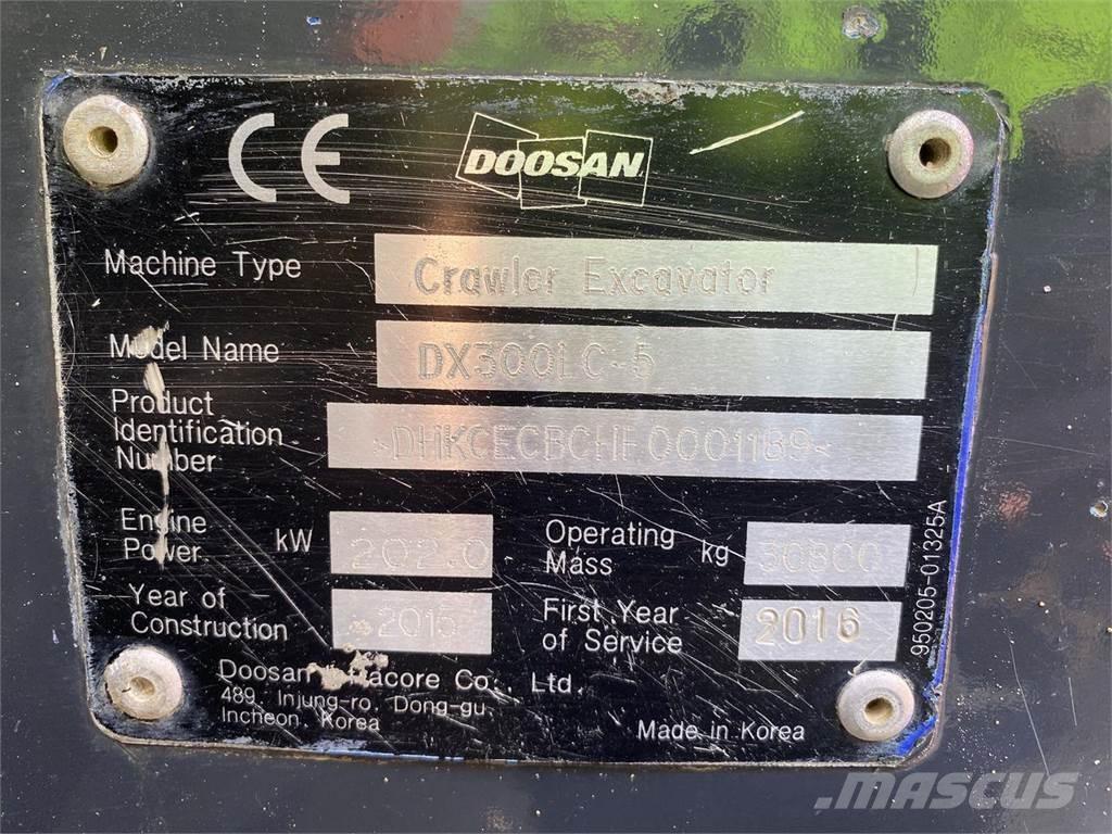 Doosan DX300LC-5 Roomikekskavaatorid