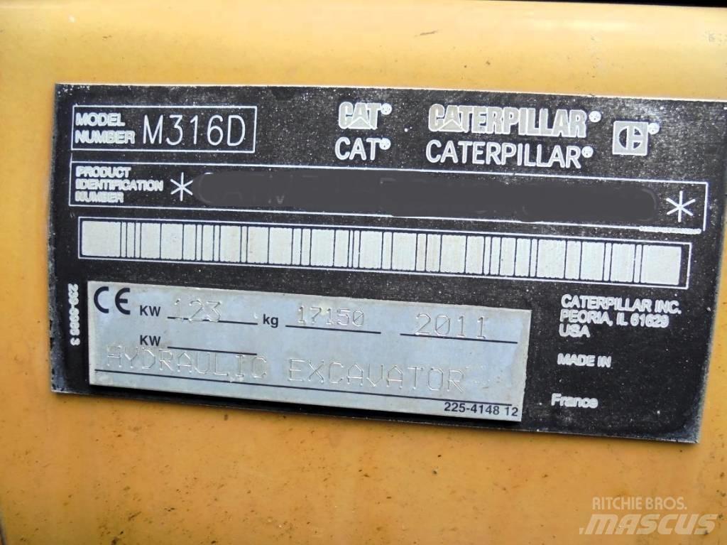 CAT M 316 D Ratasekskavaatorid