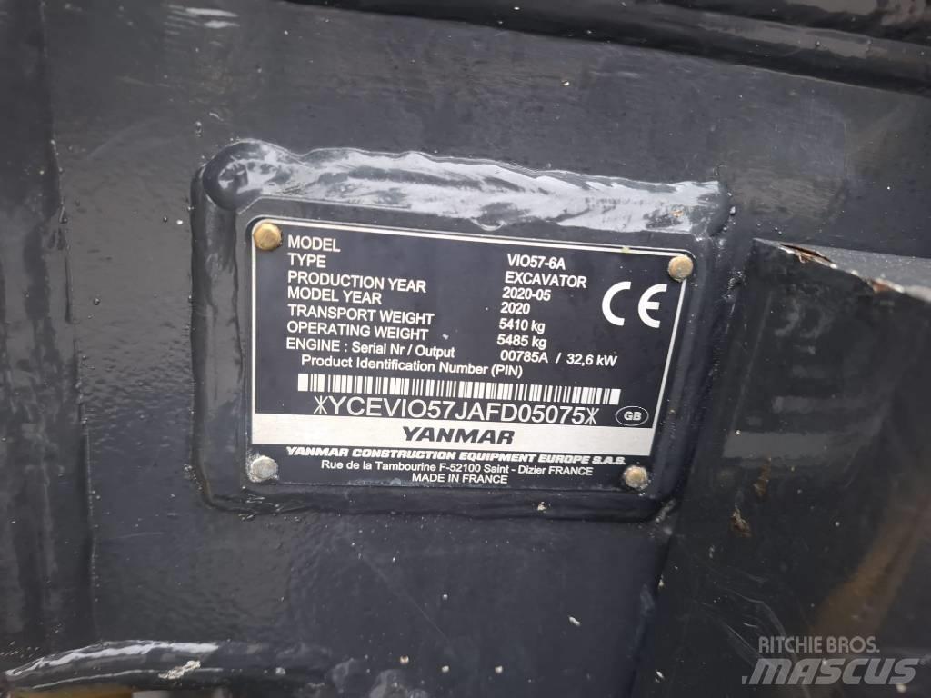 Yanmar Vio 57-6A Miniekskavaatorid < 7 t