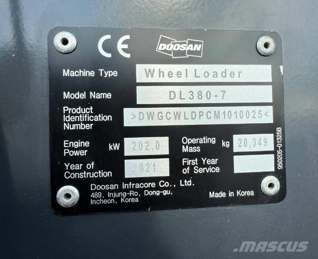 Doosan DL 380-7 Rataslaadurid