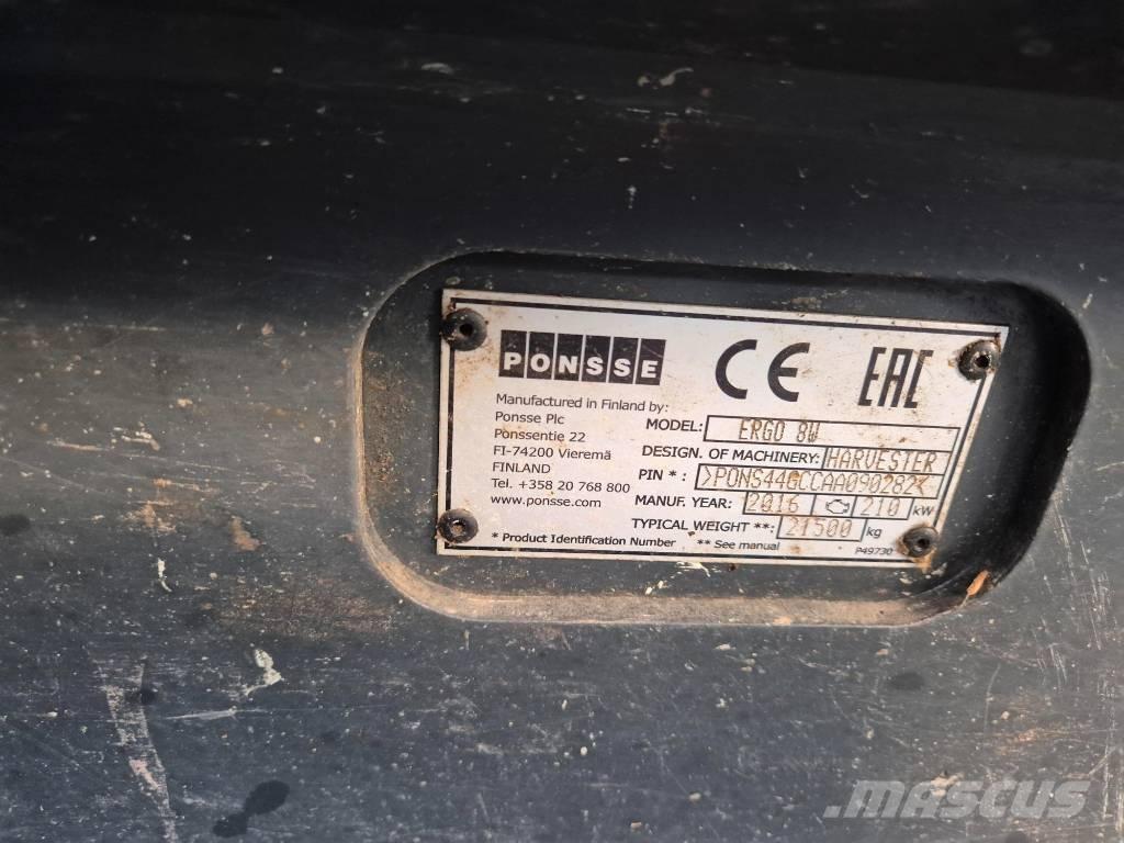 Ponsse ERGO 8W Harvesterid