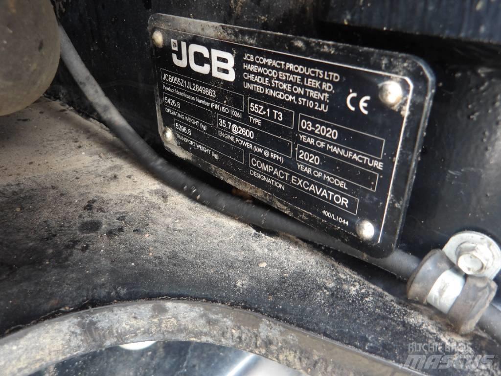 JCB 55Z-1 Miniekskavaatorid < 7 t