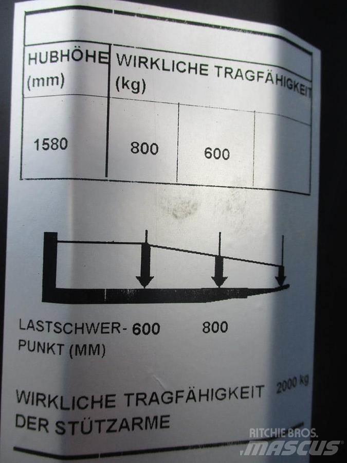 Toyota SWE 080L Järelkäidavad virnastajad