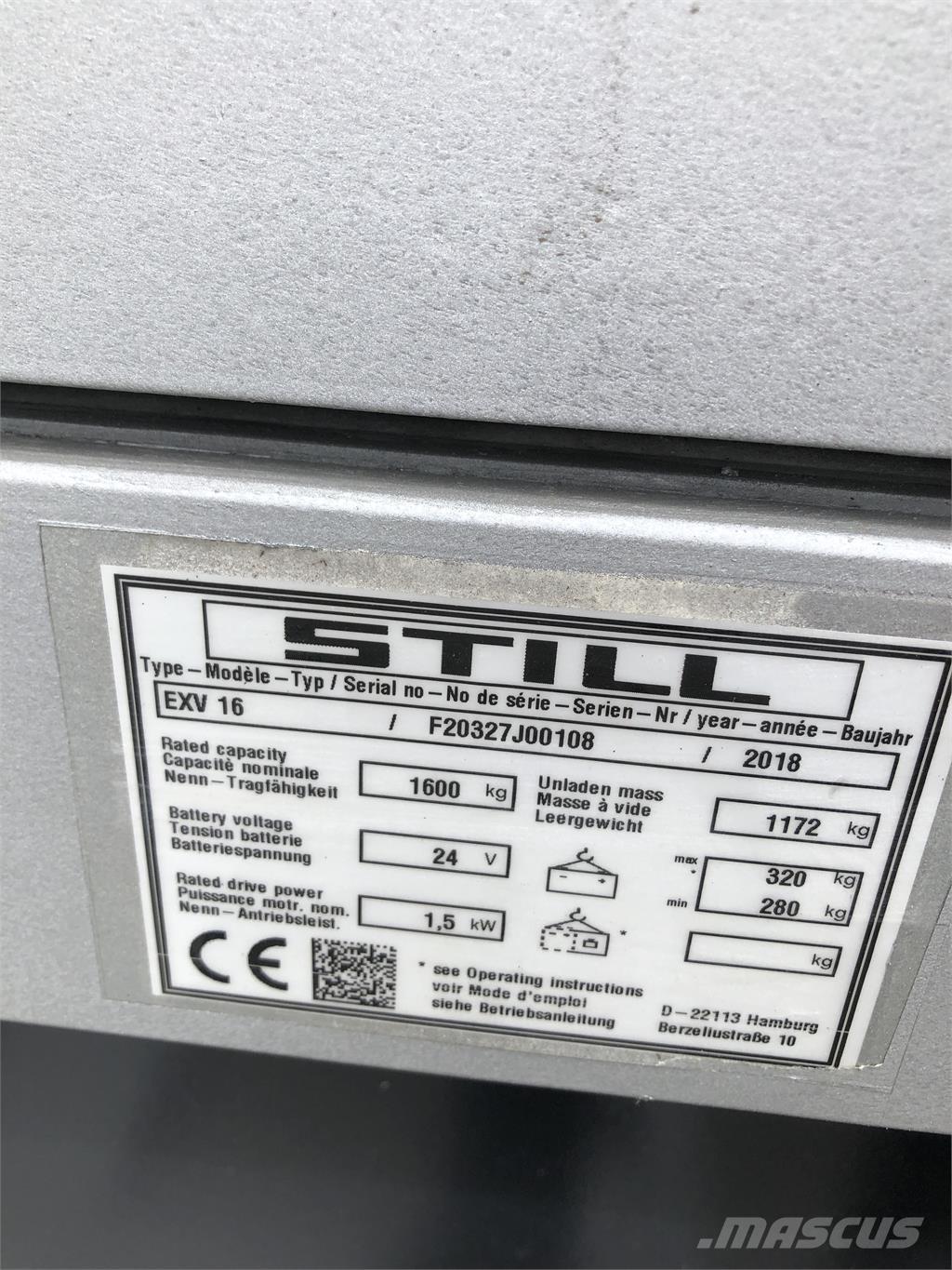 Still EXV 16 Platvormiga virnastajad