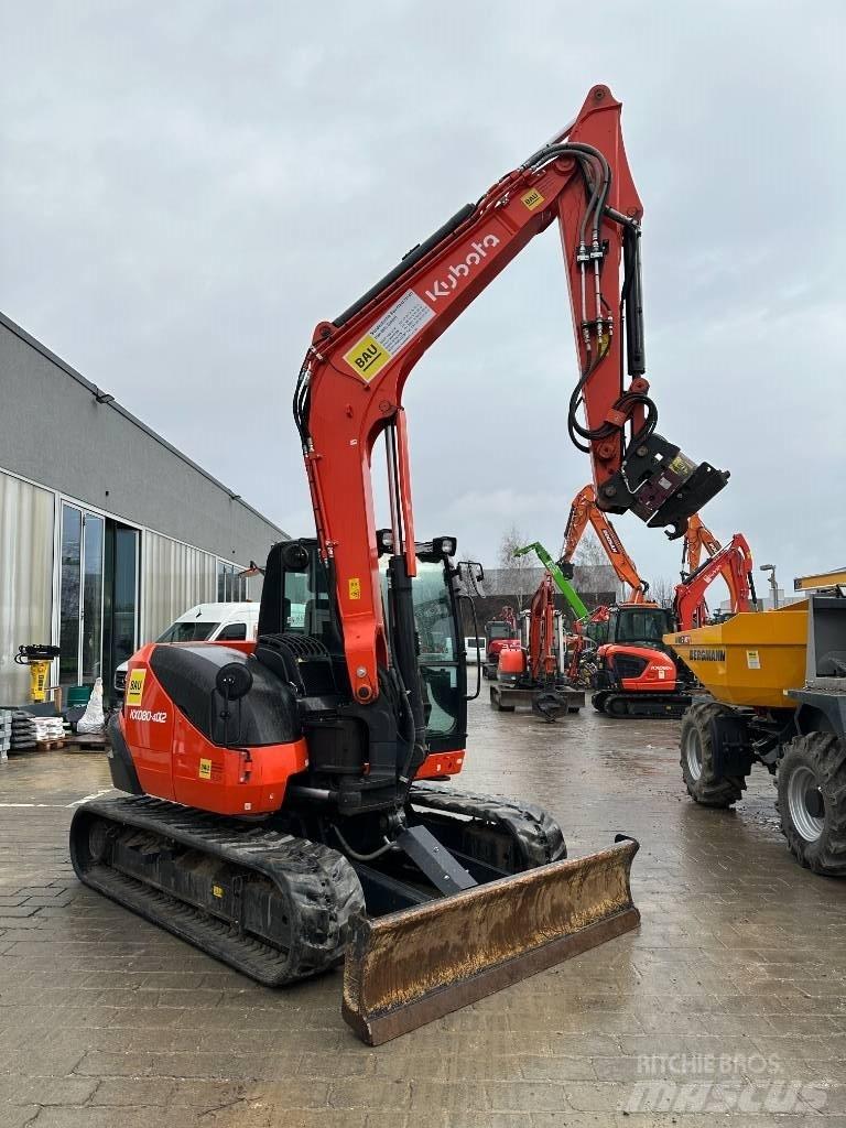 Kubota KX 080-4 Väikeekskavaatorid 7t-12t