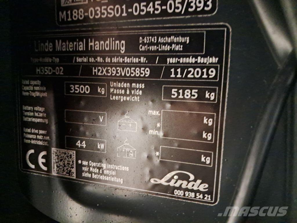 Linde H35D-02 Diiseltõstukid