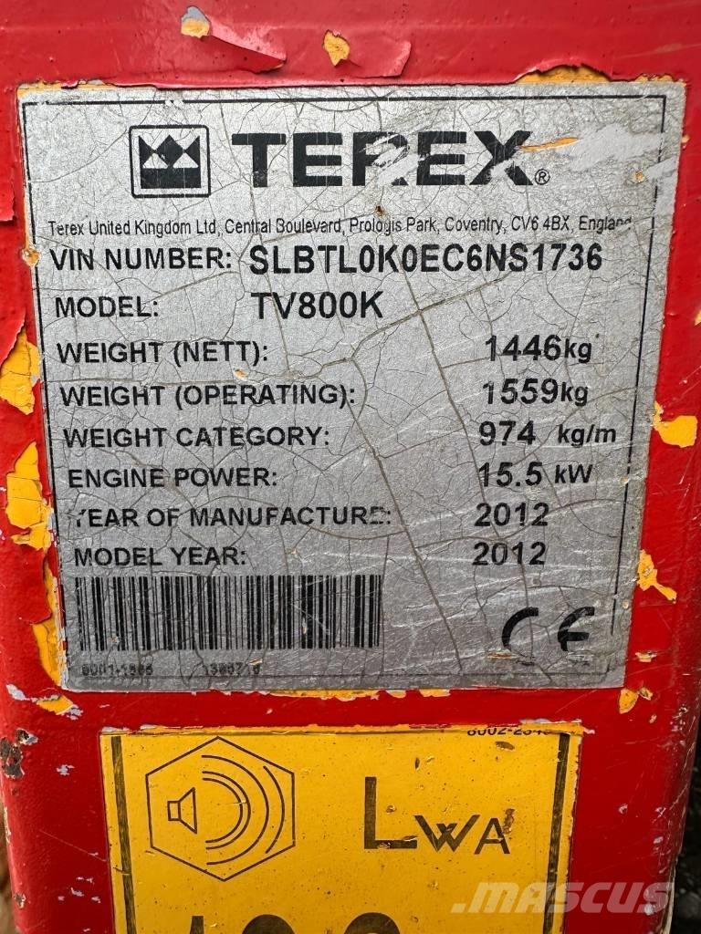 Terex TV 800 Tandemrullid