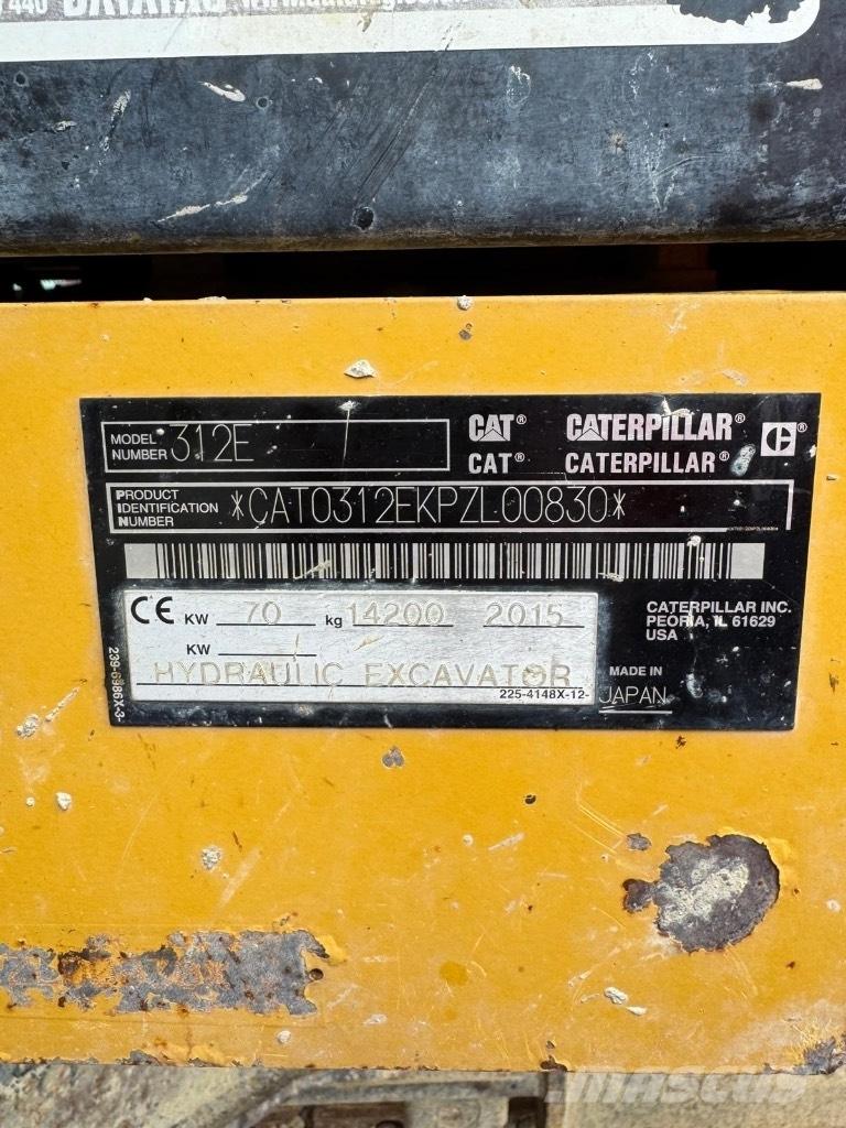 CAT 312 E Roomikekskavaatorid