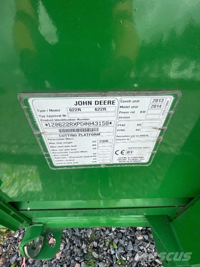 John Deere 622R Kombainide heedrid