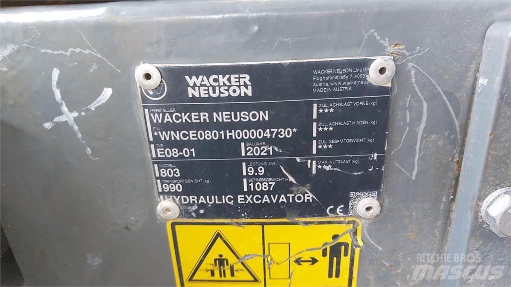 Wacker Neuson 803 Roomikekskavaatorid