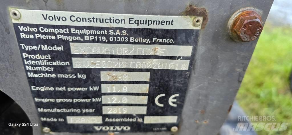 Volvo EC 20 E Miniekskavaatorid < 7 t