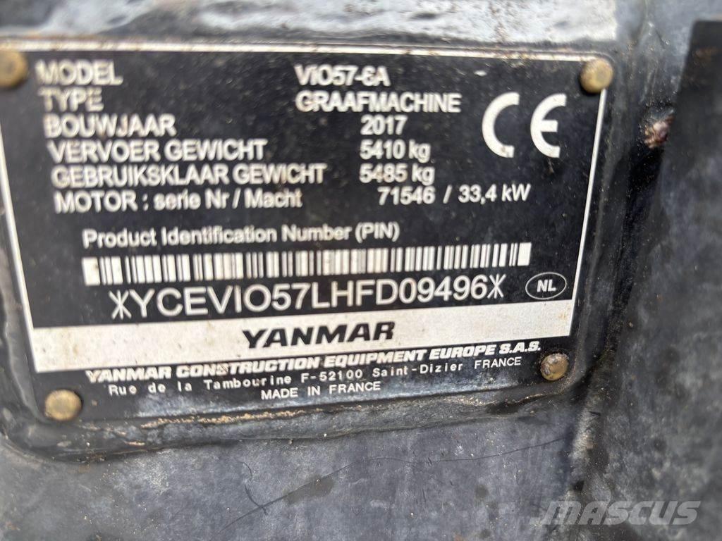 Yanmar YAN VIO57 Miniekskavaatorid < 7 t