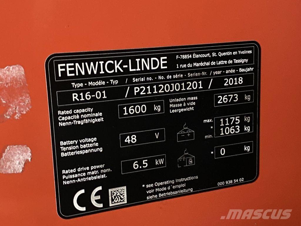 Linde R16-01 Lükandmastiga tõstukid