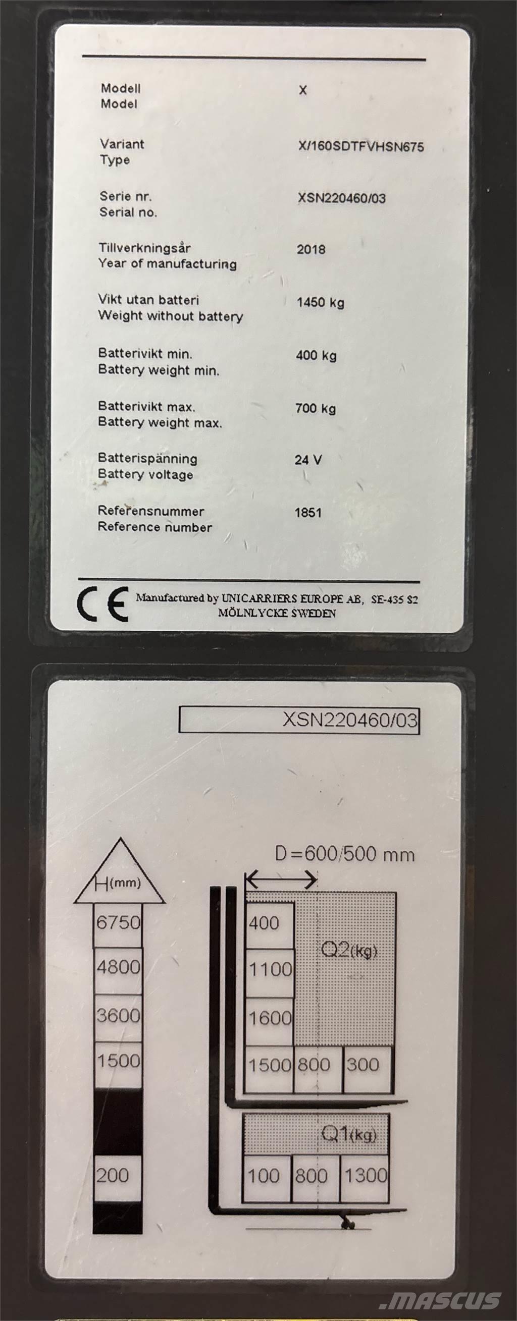 Atlet X160 Järelkäidavad virnastajad