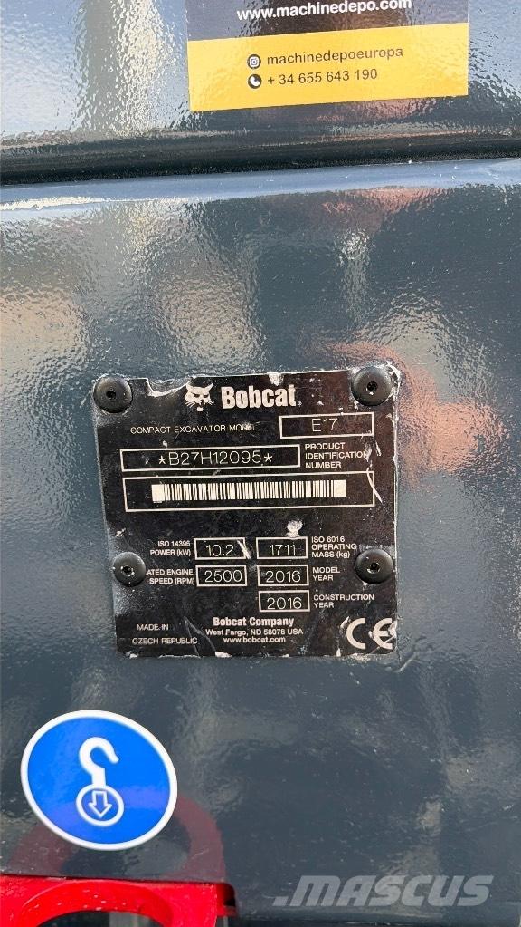 Bobcat E 17 Miniekskavaatorid < 7 t
