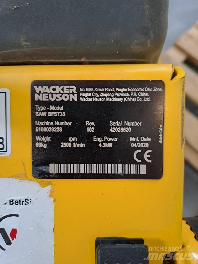 Wacker Neuson BFS735 Kivisaed ja betoonisaed