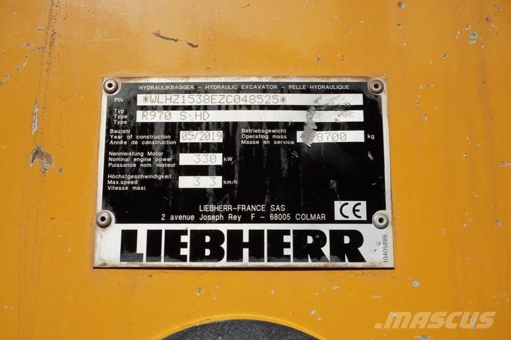 Liebherr R 970 SHD Roomikekskavaatorid