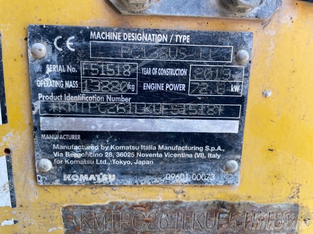 Komatsu PC 138 US-11 Roomikekskavaatorid