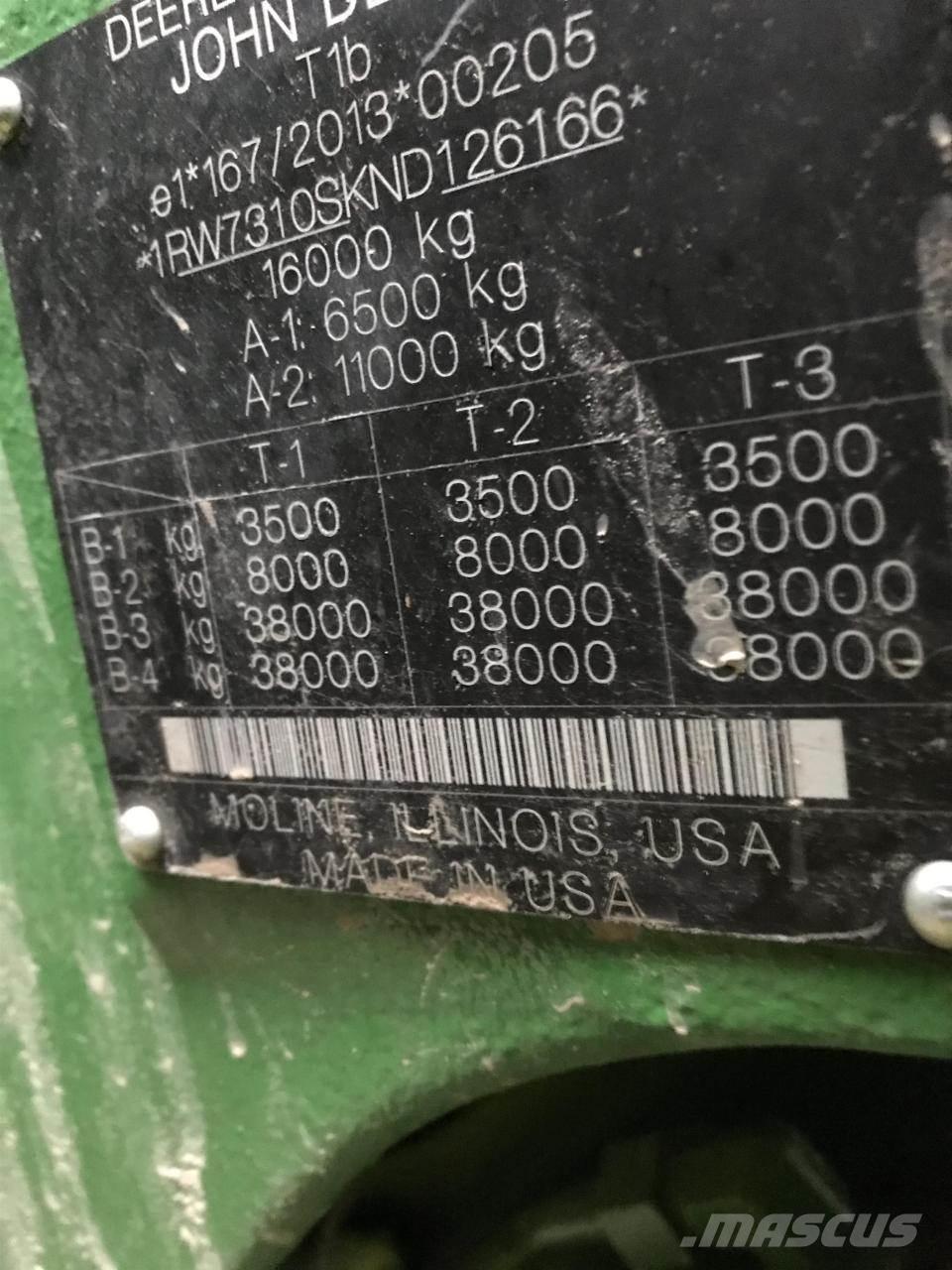 John Deere 7R 310 Traktorid