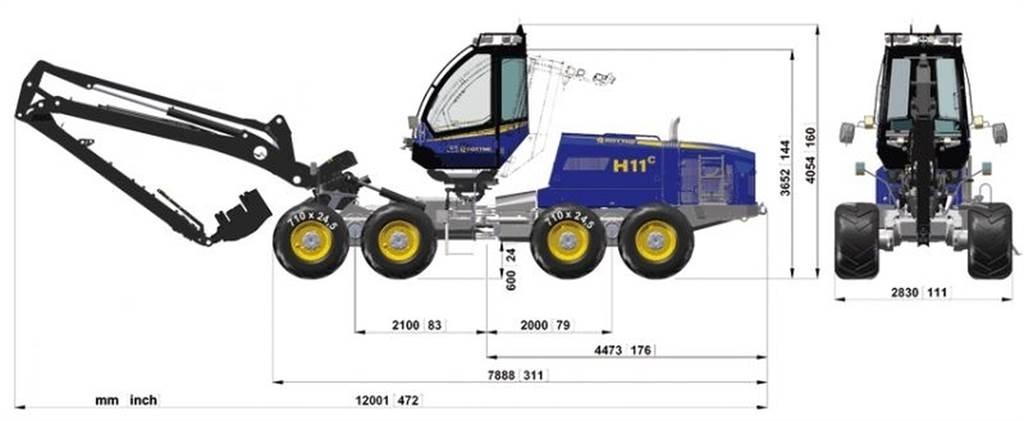 Rottne 651-55449 Raamid