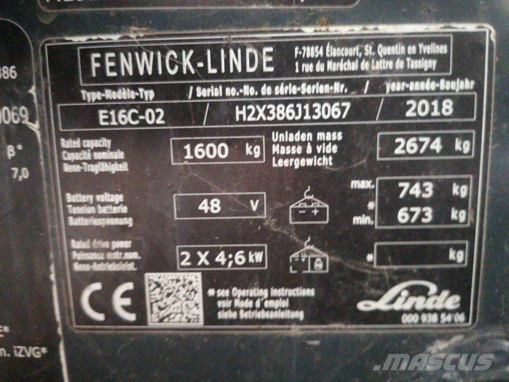 Linde E16C Elektritõstukid