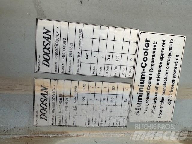 Doosan DL 450-5 Radiaatorid
