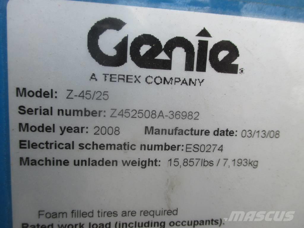 Genie Z 45/25 J DC Iseliikuvad poomtõstukid
