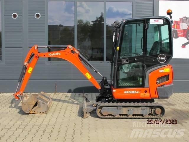 Kubota KX 018-4 Miniekskavaatorid < 7 t