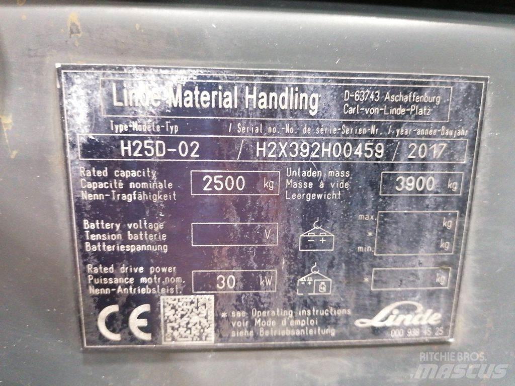 Linde H25D-02 Diiseltõstukid