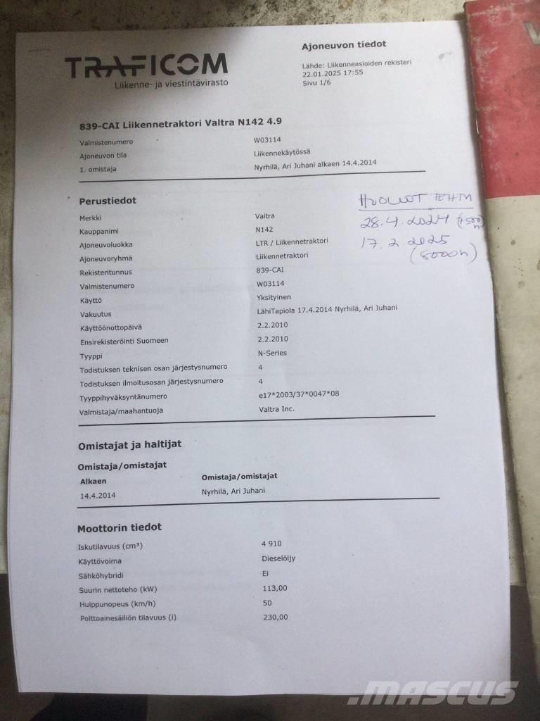 Valtra N 142 Direct Traktorid