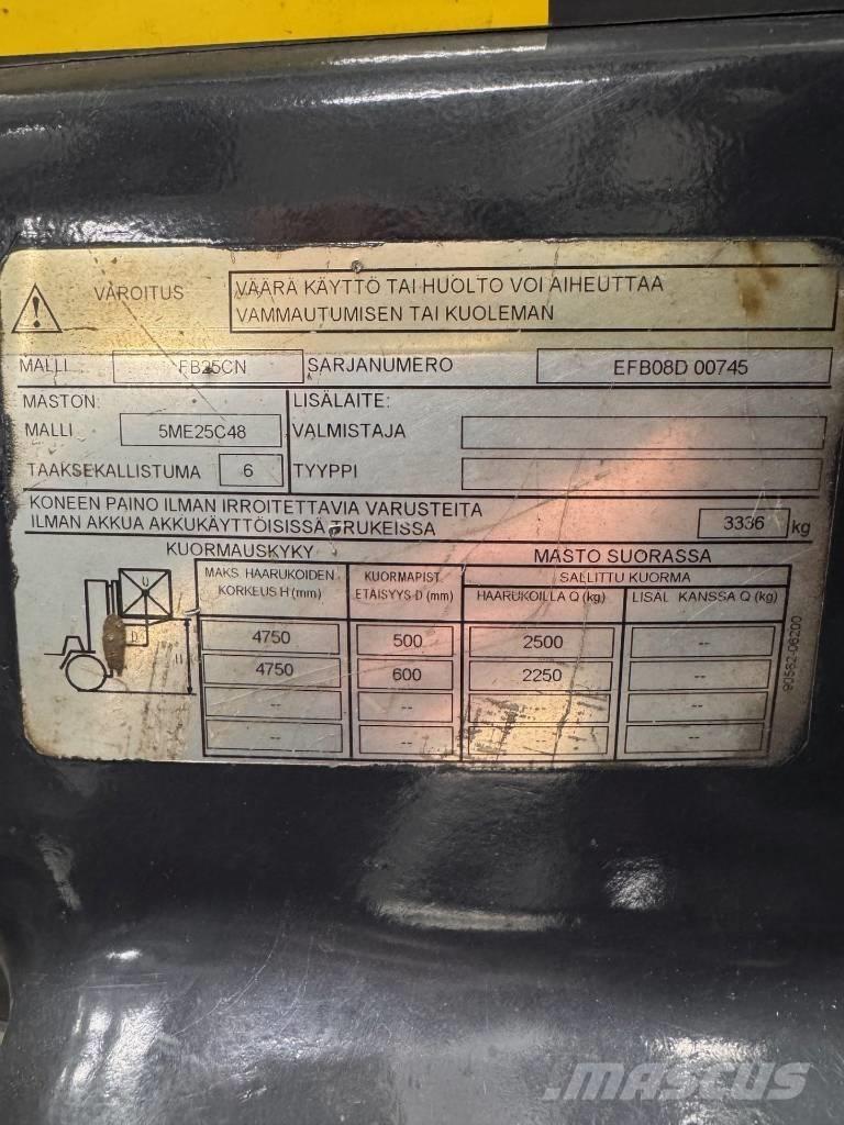 Mitsubishi FB25CN Elektritõstukid