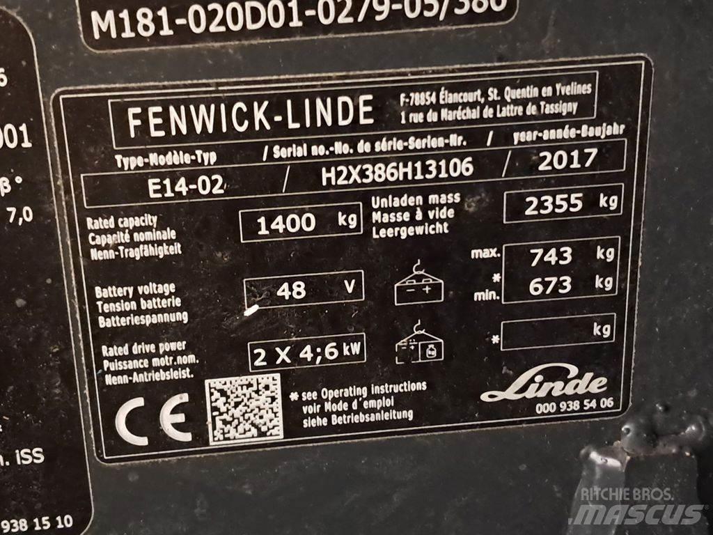 Linde E14-02 ion Elektritõstukid