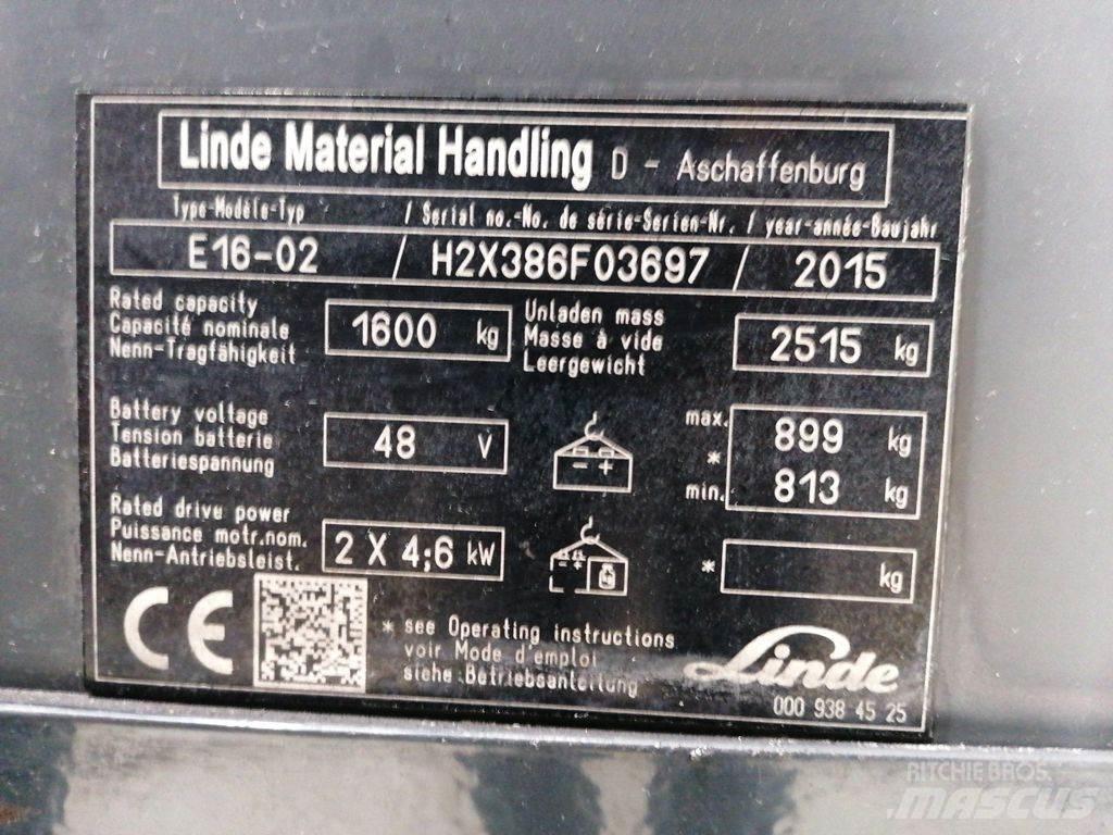 Linde E16-02 Elektritõstukid
