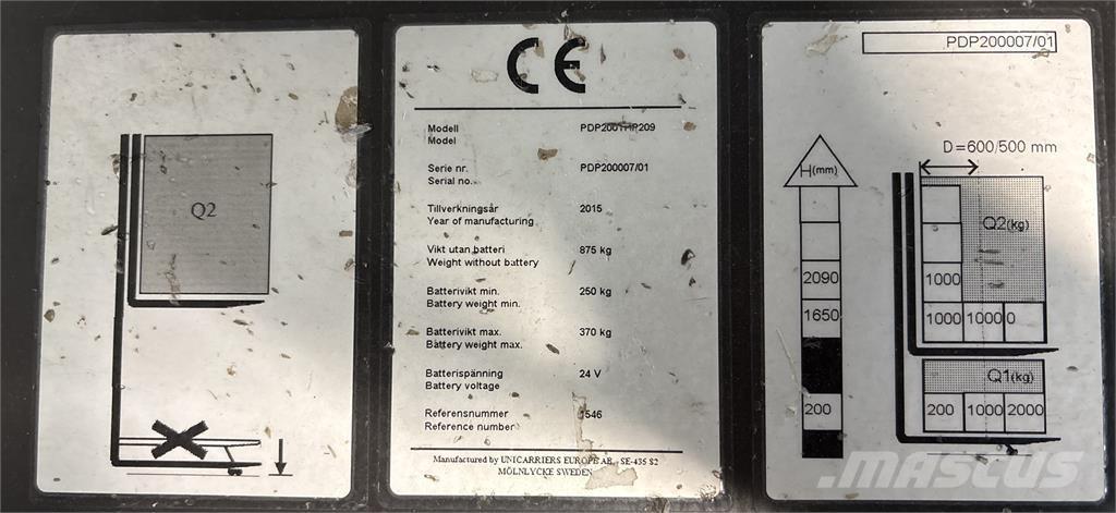 Atlet PDP200 Platvormiga virnastajad