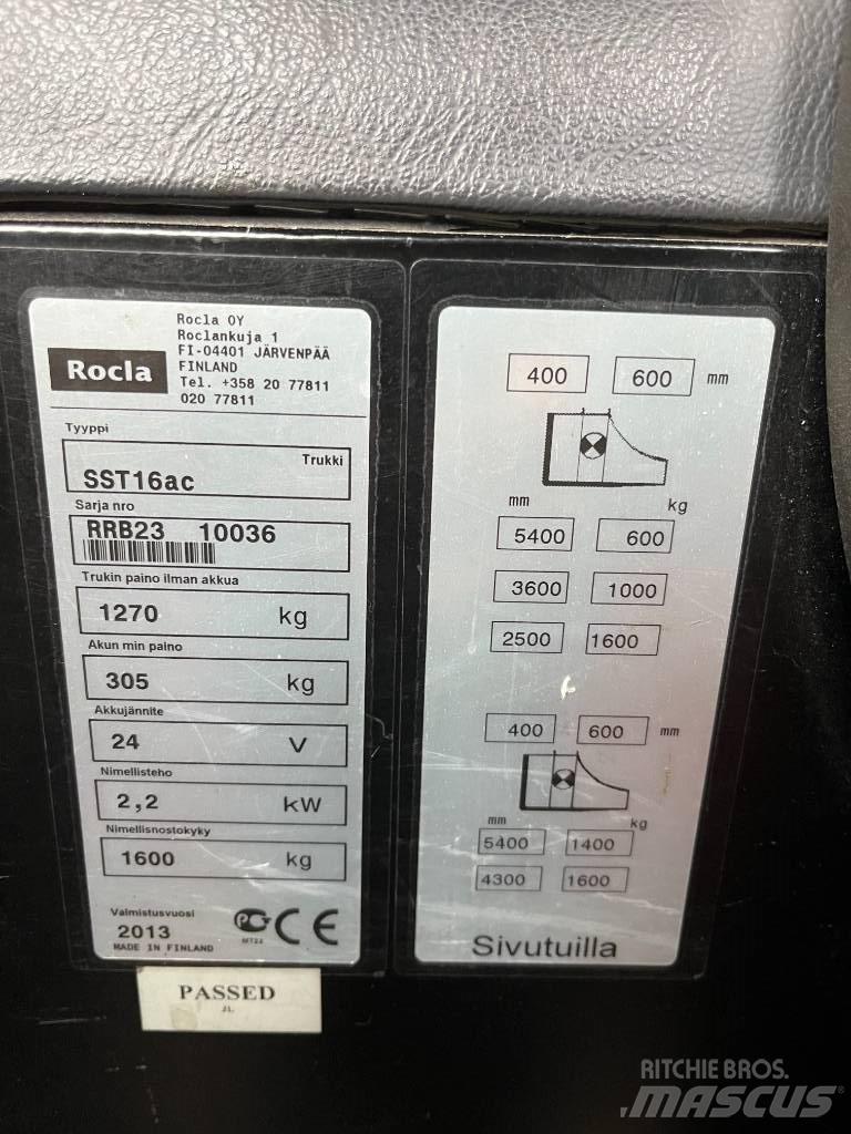 Rocla SST 16 AC Platvormiga virnastajad