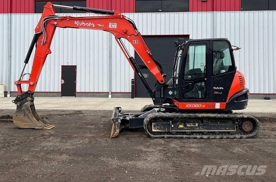 Kubota KX 080-4 Väikeekskavaatorid 7t-12t