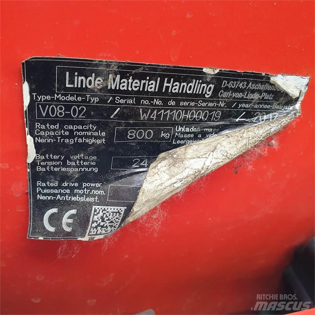Linde V08-02 Keskmise kõrgusega komplekteerimistõstukid