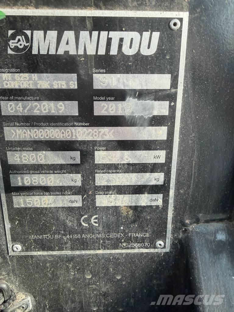 Manitou MT 625 H Teleskooplaadurid