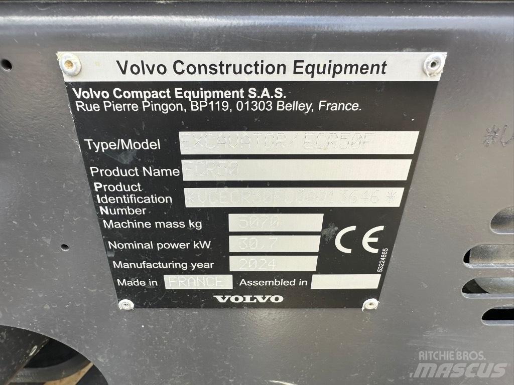 Volvo ECR50 F Miniekskavaatorid < 7 t