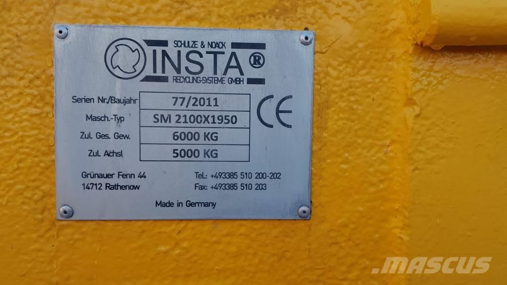 Insta SM 2100x1950 Iseliikuvad sõelad