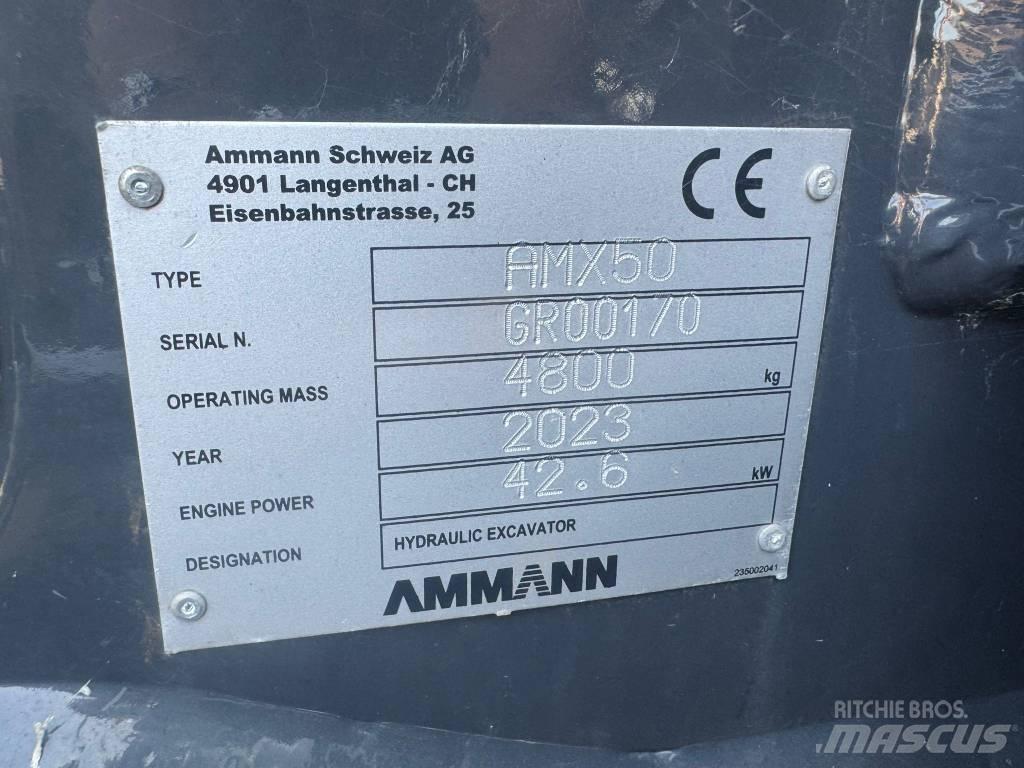 Ammann AMX 50 Miniekskavaatorid < 7 t