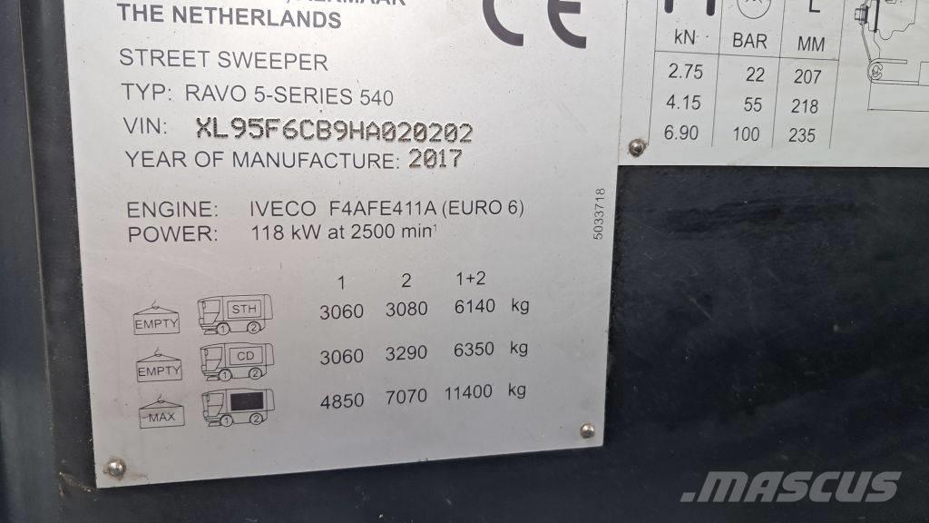 Ravo 540 CD Tänavapuhastusmasinad