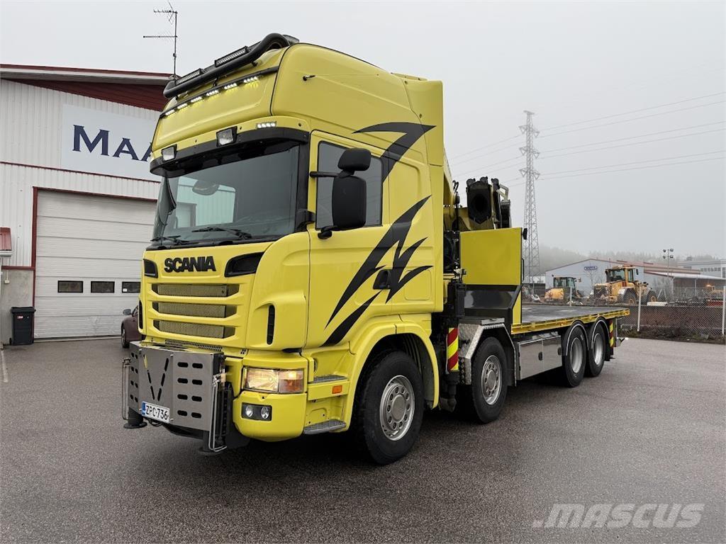 Scania R164G 8*4 Kraanaga veokid