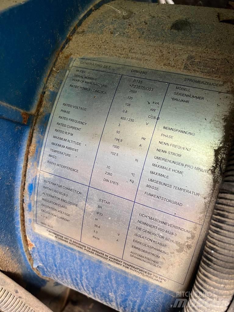 FG Wilson P 135 Diiselgeneraatorid