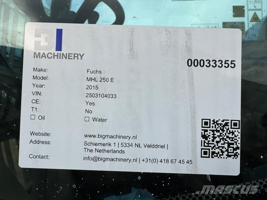 Fuchs MHL 250 Materjalikäitlusmasinad